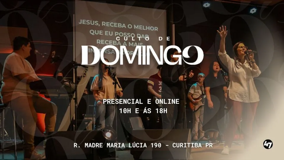 Culto de Domingo às 10h